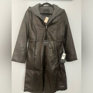 Andrew Mark Leather Coat S
